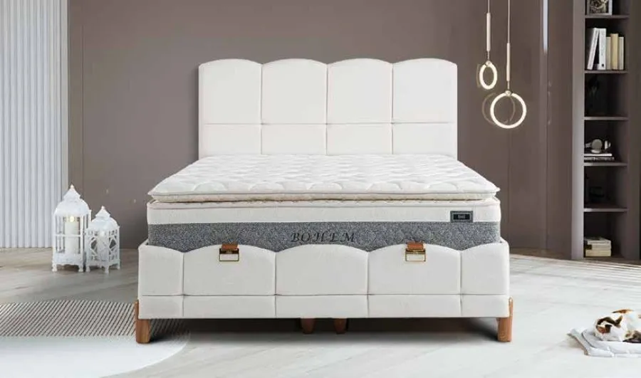 BOHEM PEDLİ YATAK BAZA SET