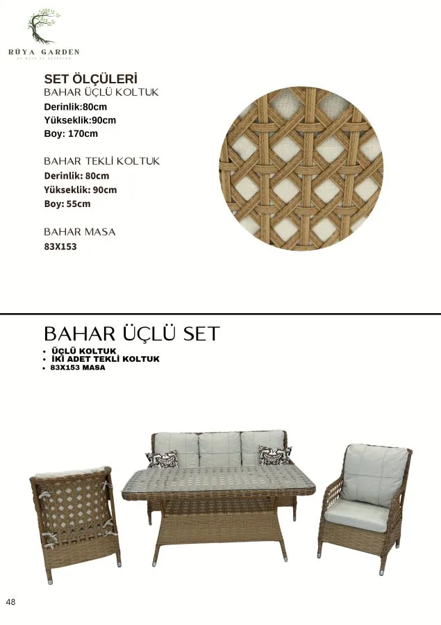 BAHAR ÜÇLÜ SET
