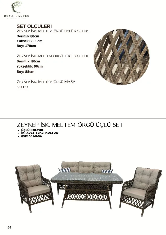 ZEYNEP İSK. MELTEM ÖRGÜ ÜÇLÜ SET