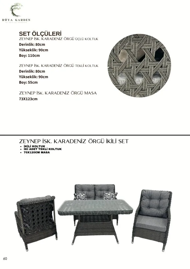 ZEYNEP İSK. KARADENİZ ÖRGÜ İKİLİ SET