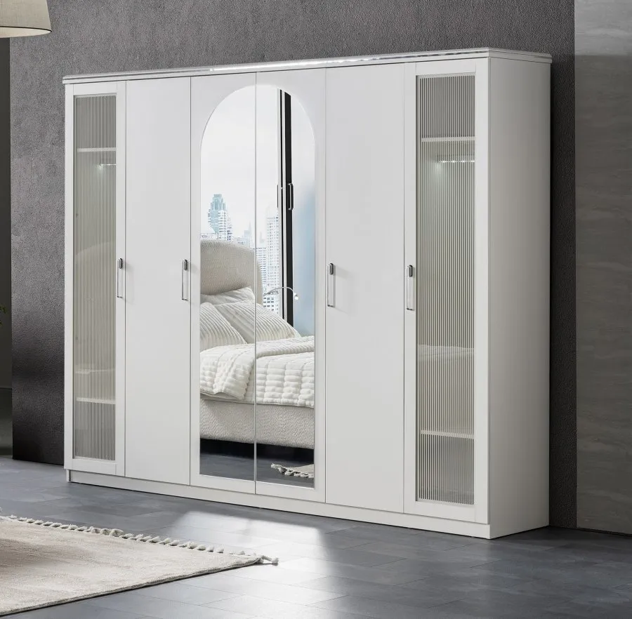 Nora 6 Kapaklı Dolap