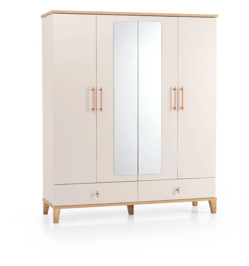 Yeni Soft 4 Kapaklı Dolap