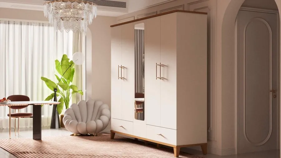 Yeni Soft 5 Kapaklı Dolap